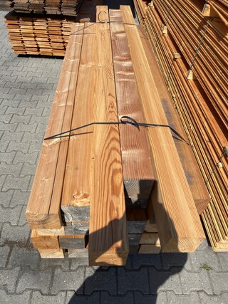 Ca. 27x Douglas Balken Geschaafd, 140x140mm, lengte 25/250cm, 2/300cm